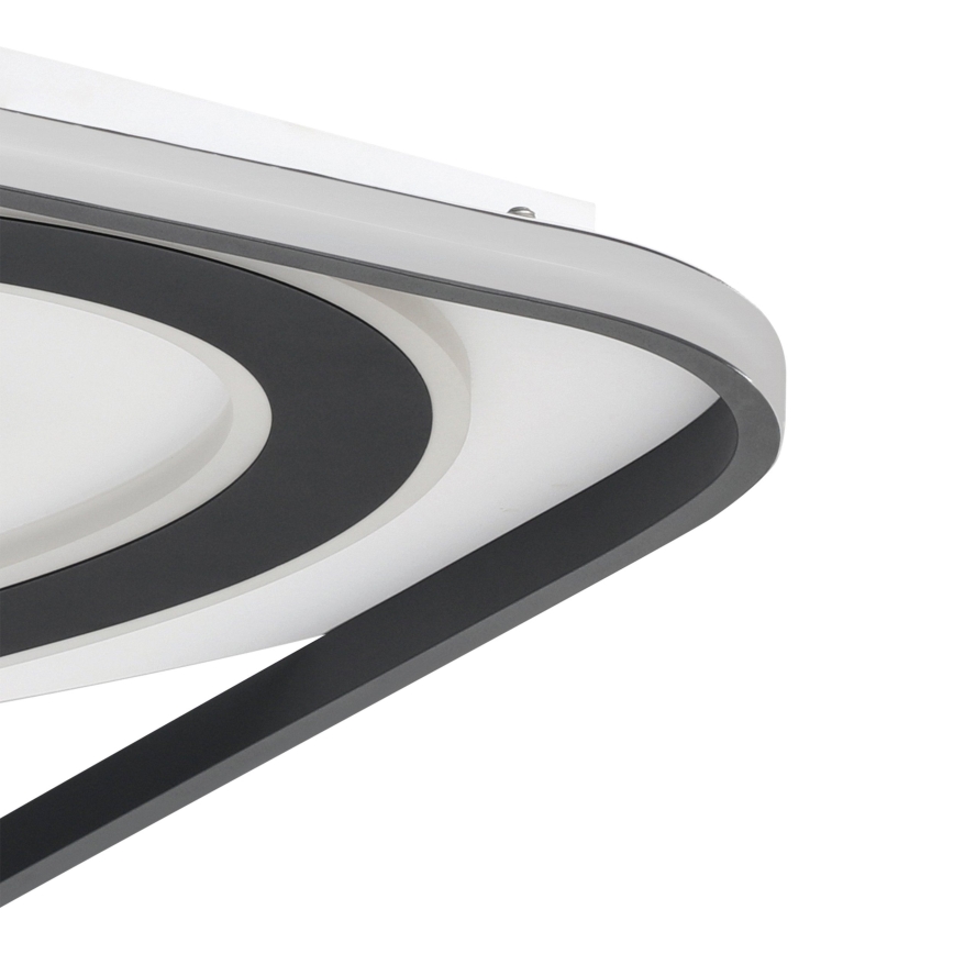 Eglo - Plafonnier à intensité variable LED/28W/230V+LED/13W+ LED/2,8W 3000-6500K noir + Télécommande