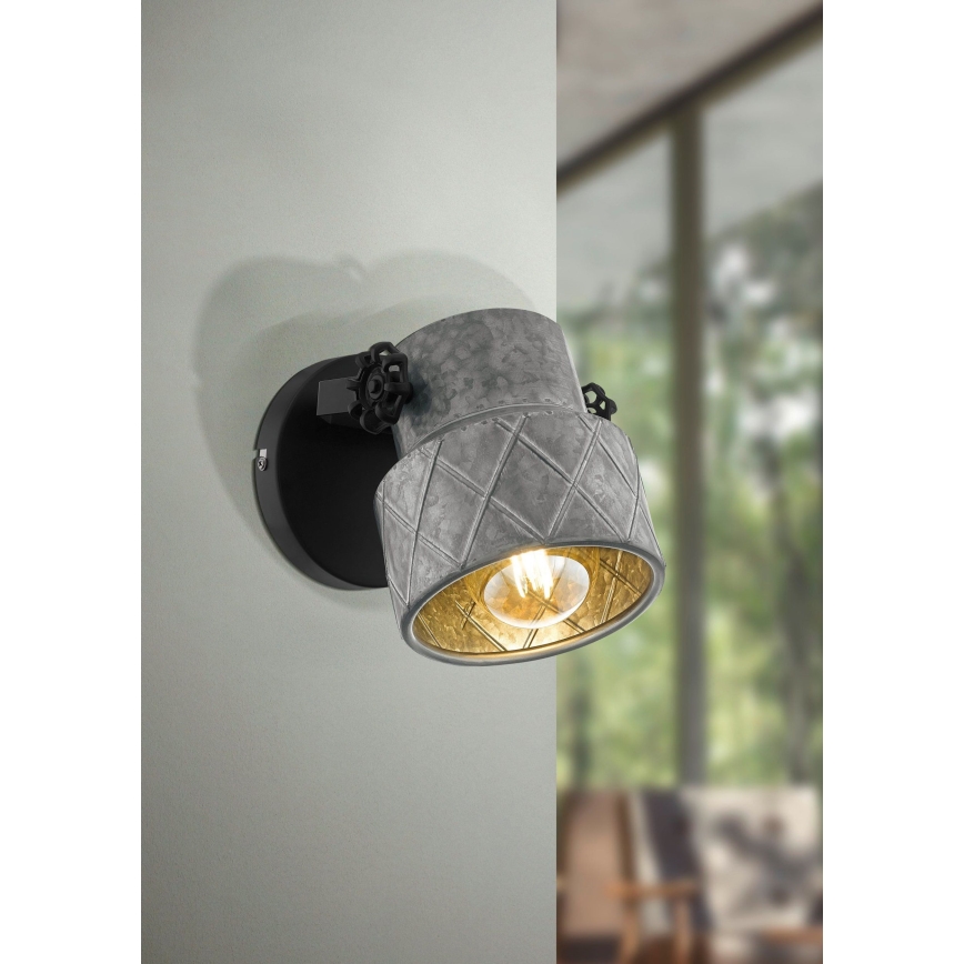Eglo 39868 - Lampada da parete HILCOTT 1xE27/40W/230V