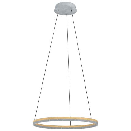 Eglo - Dimmbare LED-Hängeleuchte LED/36W/230V 3000K grau/Eiche