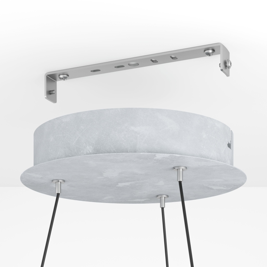 Eglo - Dimmbare LED-Hängeleuchte LED/36W/230V 3000K grau/Eiche
