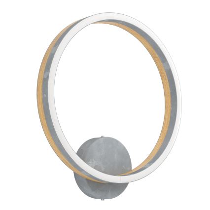 Eglo - Applique a LED LED/12W/230V 3000K grigio/quercia