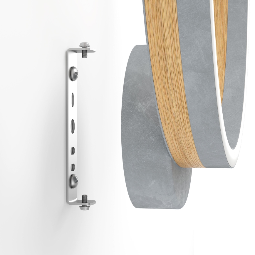 Eglo - Applique a LED LED/12W/230V 3000K grigio/quercia