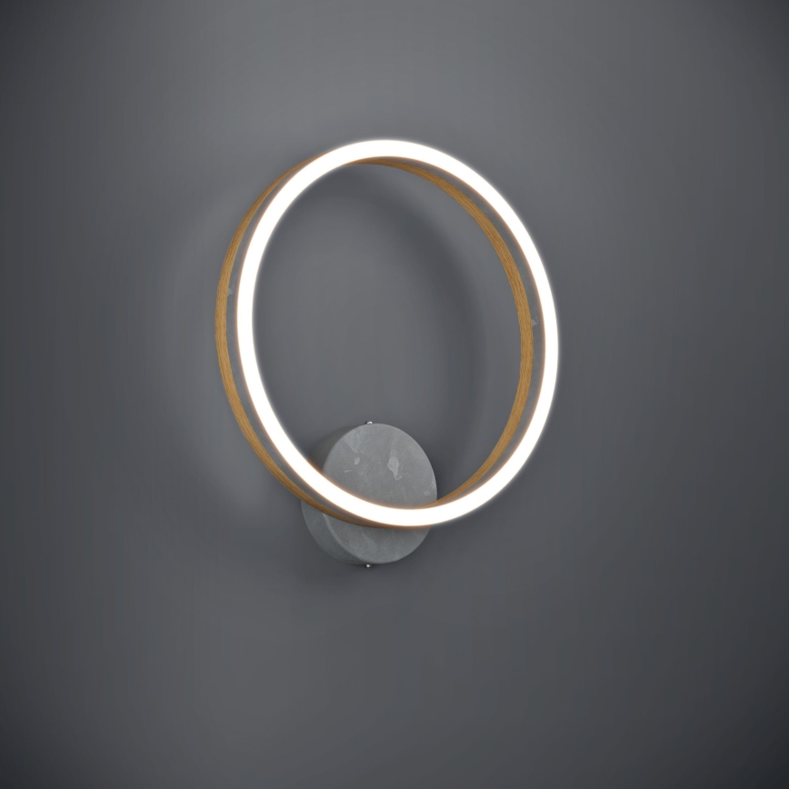 Eglo - Applique a LED LED/12W/230V 3000K grigio/quercia