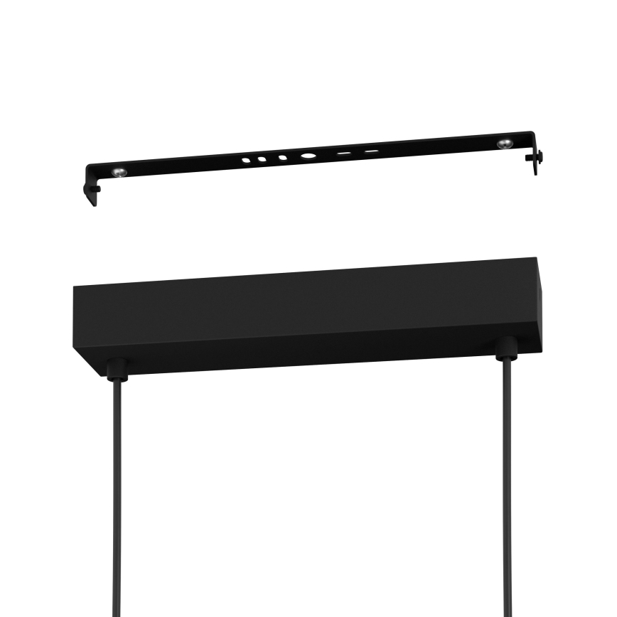 Eglo - Suspension filaire à intensité variable LED/57,5W/230V 3000K noir + Télécommande