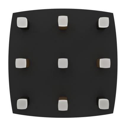 Eglo - Plafonnier à intensité variable 9xLED/3,1W/230V 3000K anthracite/doré