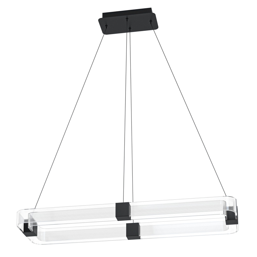 Eglo - Suspension filaire à intensité variable LED/39,2W/230V 3000K noir