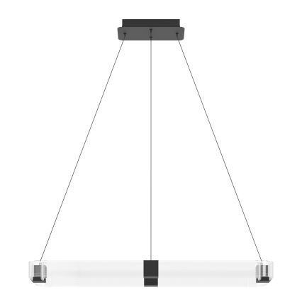 Eglo - Suspension filaire à intensité variable LED/39,2W/230V 3000K noir