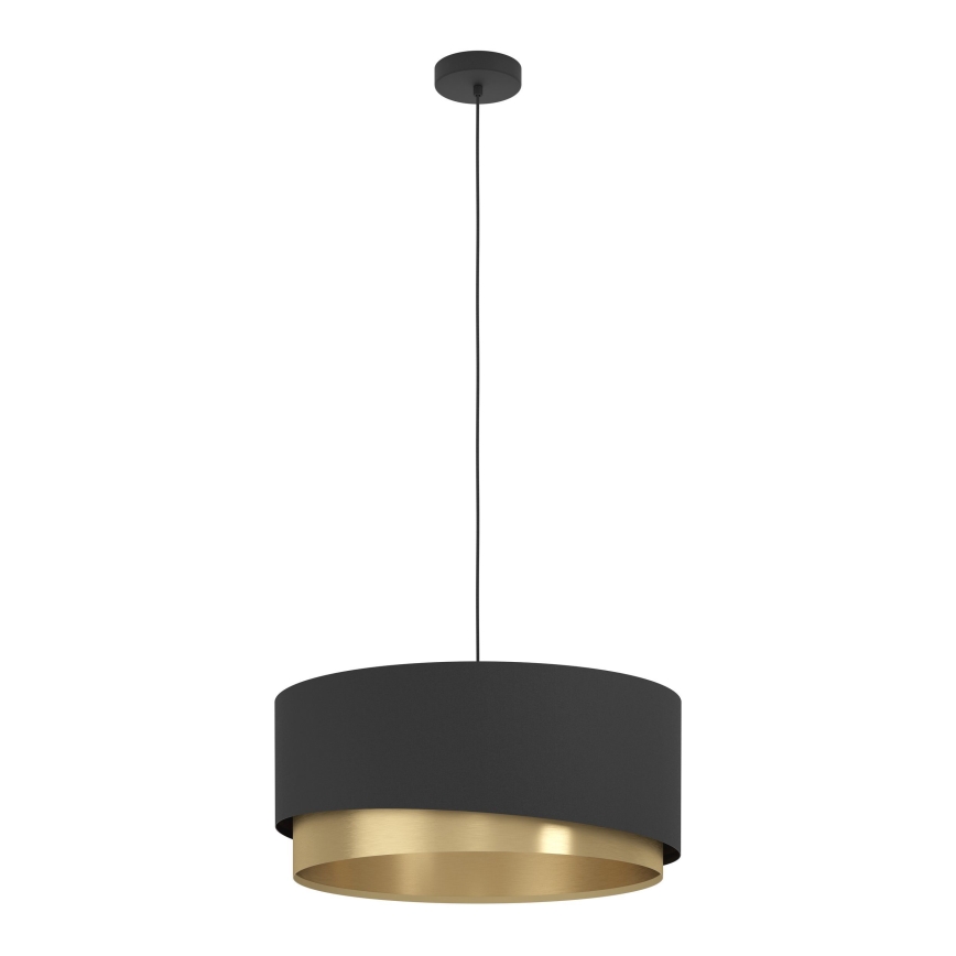 Eglo 39926 - Suspension filaire MANDERLINE 1xE27/40W/230V noir/doré