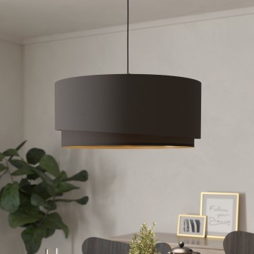 Eglo 39931 - Lampadario a cavo MANDERLINE 1xE27/40W/230V marrone/oro