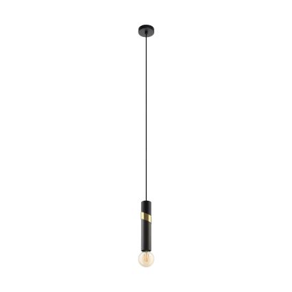 Eglo - Suspension filaire 1xE27/40W/230V noir/doré