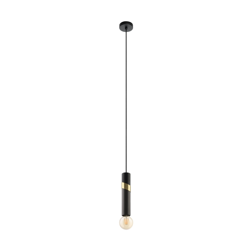 Eglo - Suspension filaire 1xE27/40W/230V noir/doré