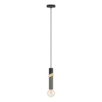 Eglo - Suspension filaire 1xE27/40W/230V noir/doré