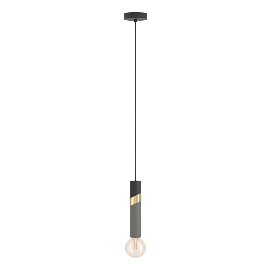 Eglo - Suspension filaire 1xE27/40W/230V noir/doré