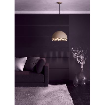 Eglo - Hängeleuchte 1xE27/40W/230V braun