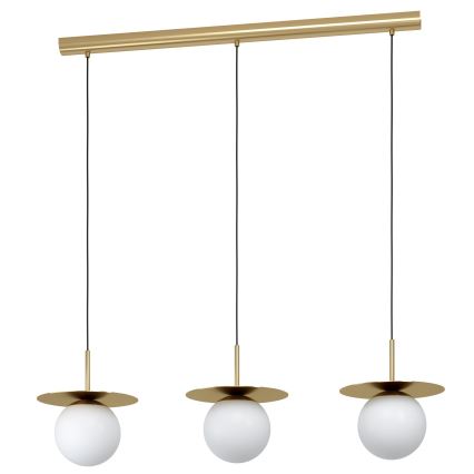 Eglo - Hängeleuchte 3xE27/40W/230V golden