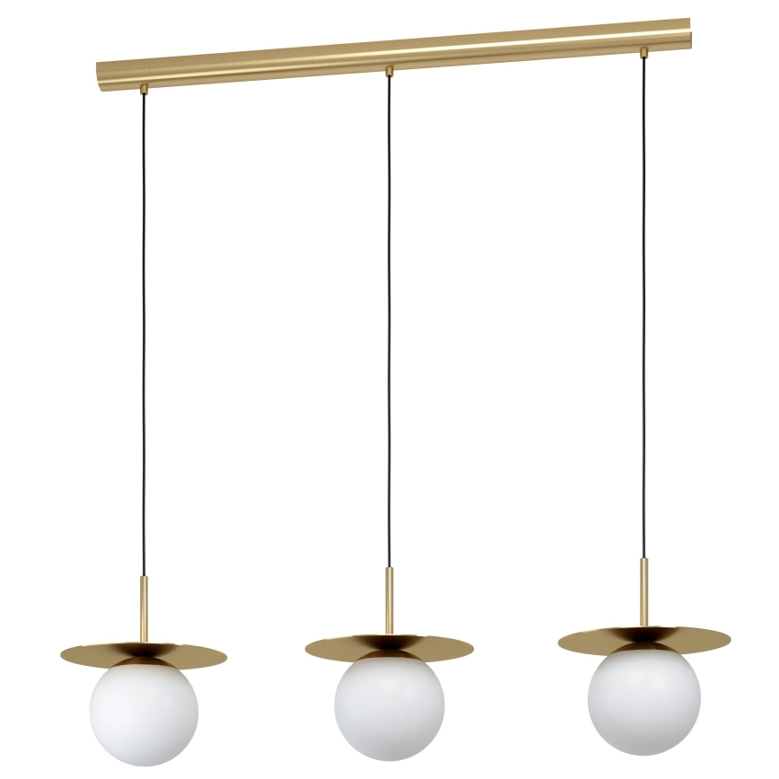 Eglo - Hängeleuchte 3xE27/40W/230V golden