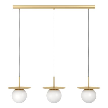 Eglo - Hängeleuchte 3xE27/40W/230V golden