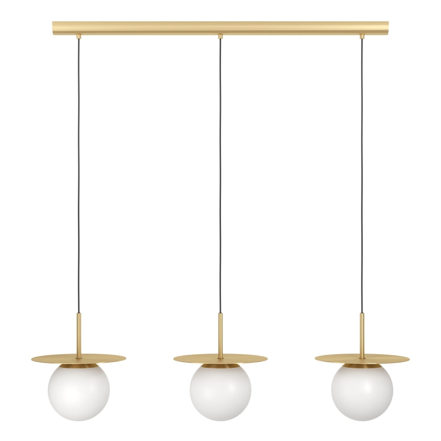 Eglo - Hängeleuchte 3xE27/40W/230V golden