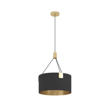 Eglo - Hängeleuchte 3xE27/40W/230V schwarz/golden