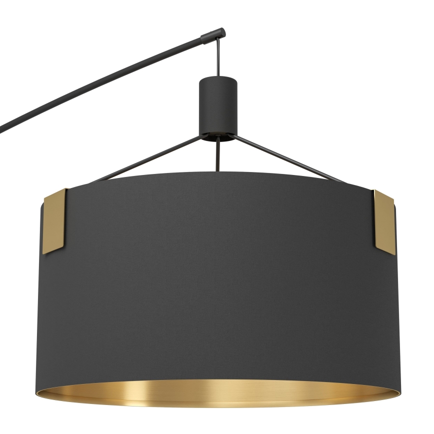 Eglo - Lampadaire 3xE27/40W/230V noir/doré