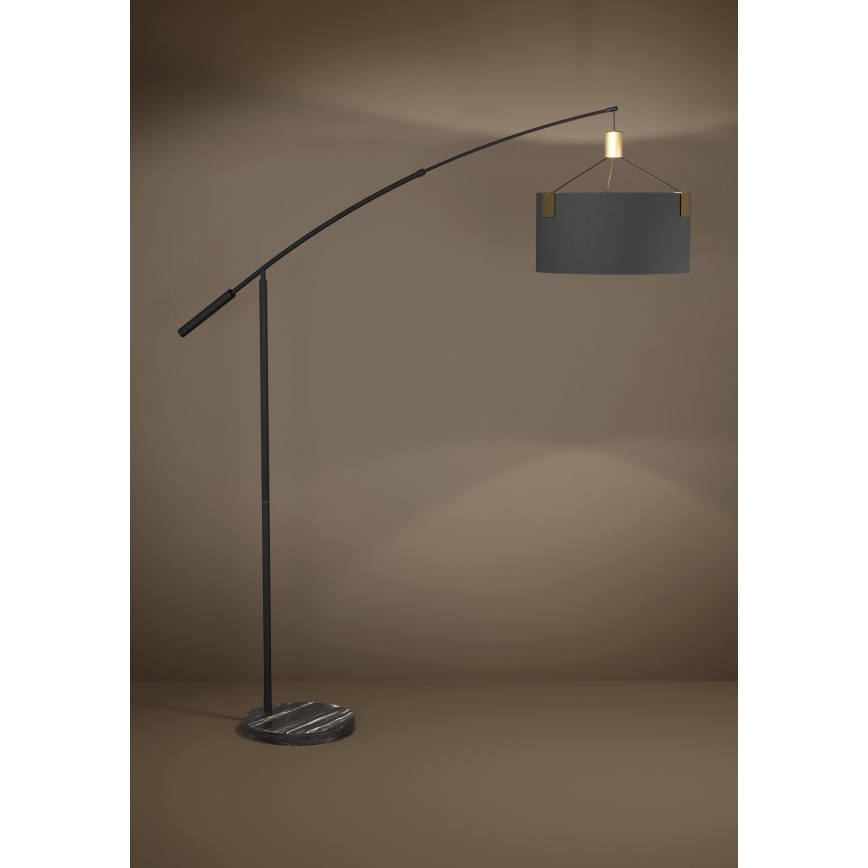 Eglo - Lampadaire 3xE27/40W/230V noir/doré