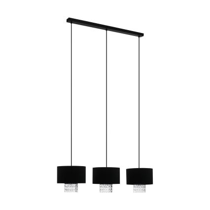 Eglo - Hängeleuchte 3xE27/40W/230V schwarz