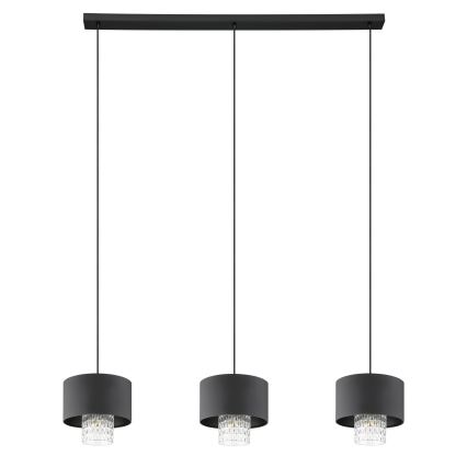 Eglo - Hängeleuchte 3xE27/40W/230V schwarz