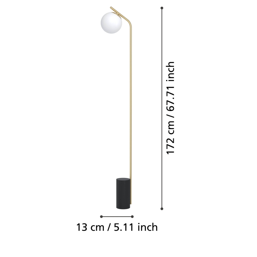 Eglo - Lampada con piedistallo 1xE27/40W/230V oro