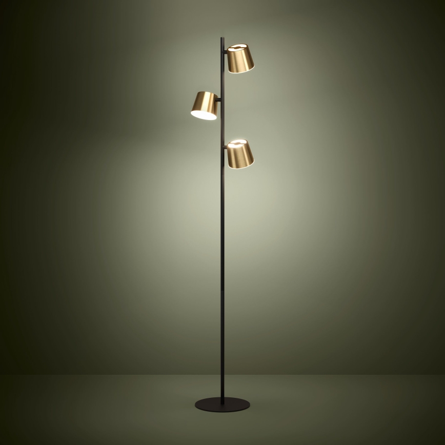 Eglo - Lampada LED da terra 3xGU10/4,6W/230V 3000K oro