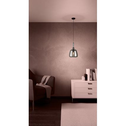 Eglo - Hängeleuchte 1xE27/40W/230V rauchig