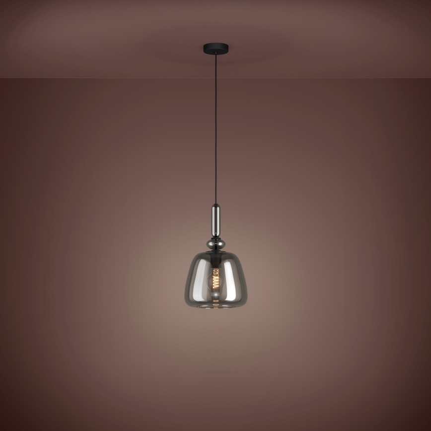 Eglo - Suspension filaire 1xE27/40W/230V fumé