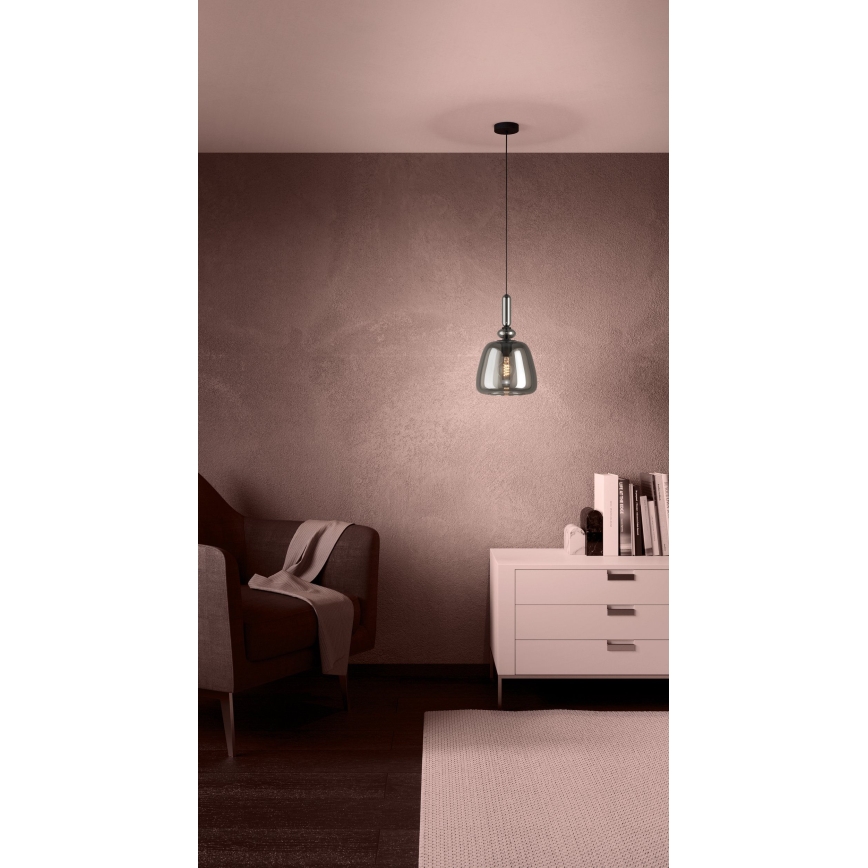 Eglo - Suspension filaire 1xE27/40W/230V fumé