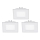 Eglo - 3er-Set LED-Einbauleuchten FUEVA 1 LED/2,7W/230V 8,5x8,5 cm