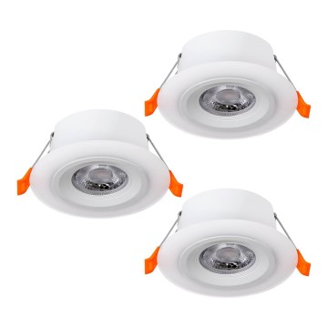 Eglo - 3er-Set LED-Einbauleuchten LED/4,8W/230V weiß