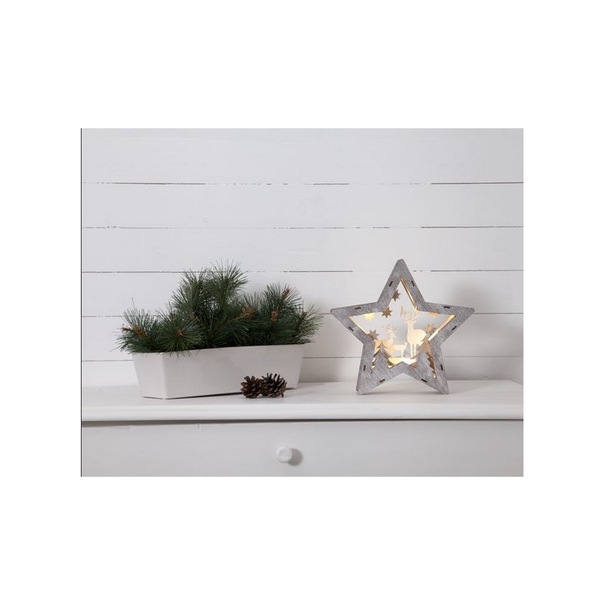 Eglo - Décoration de noël 10xLED/0,03W/2xAAA