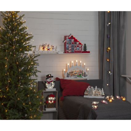 Eglo - Decorazione natalizia LED 6xLED/0,06W/2xAA Babbo Natale