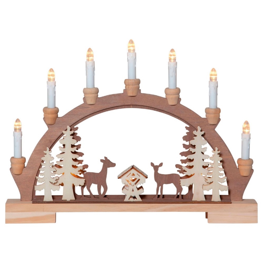Eglo ì - LED Weihnachtsleuchter 10xLED/0,03W/2xAA