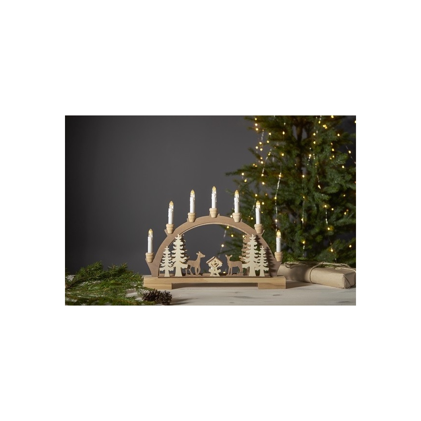 Eglo ì - LED Weihnachtsleuchter 10xLED/0,03W/2xAA