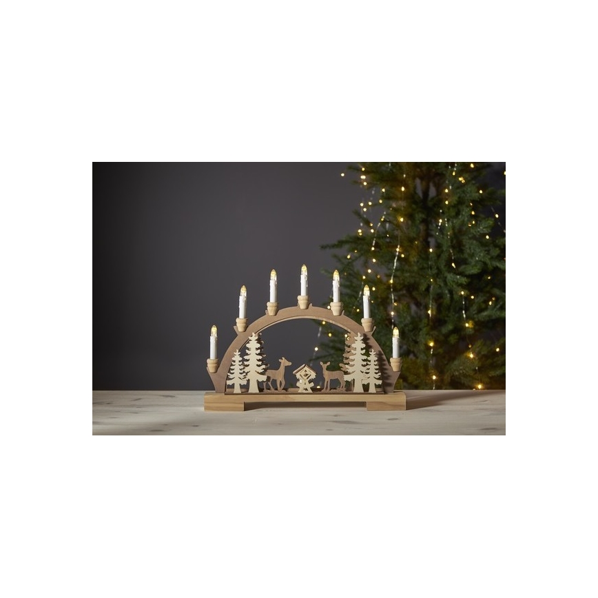 Eglo ì - LED Weihnachtsleuchter 10xLED/0,03W/2xAA