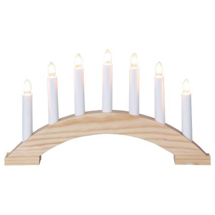 Eglo - Candelabro natalizio 7xE10/3W/230V 22x29 cm