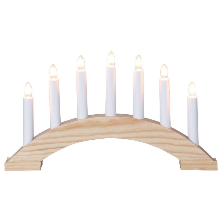 Eglo - Candelabro natalizio 7xE10/3W/230V 22x29 cm