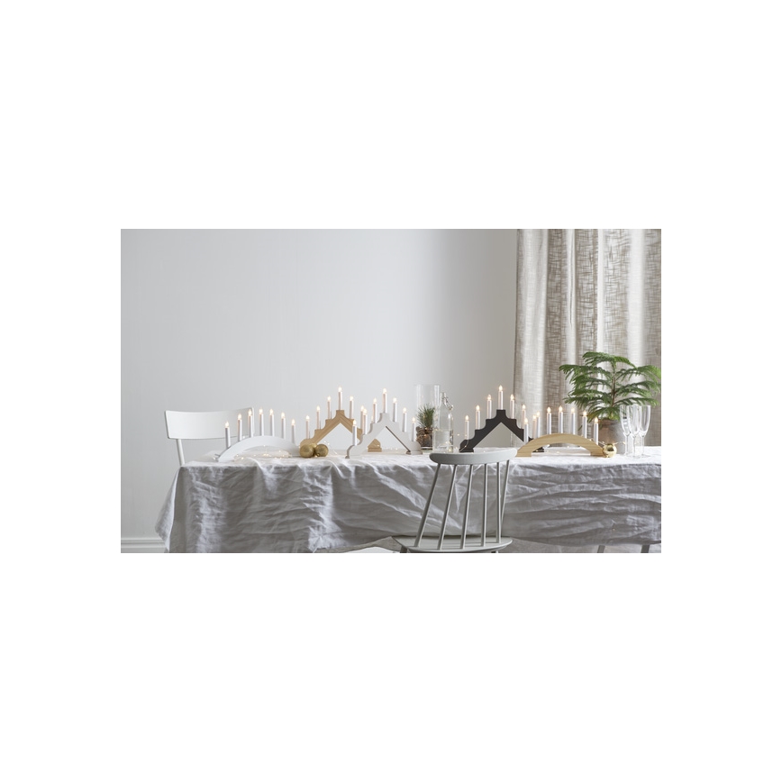 Eglo - Candelabro natalizio 7xE10/3W/230V 22x29 cm