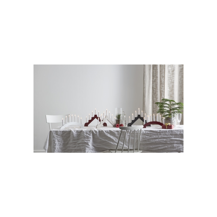 Eglo - Chandelier de noël BEA 7xE10/3W/230V blanc