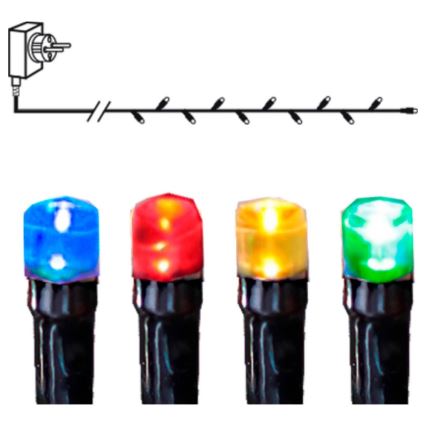 Eglo - Guirlande de Noël LED d'extérieur 80xLED 8m IP44 multicolore