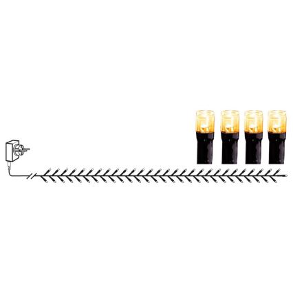 Eglo - Guirlande de noël d'extérieur 1200xLED 24m IP44 blanche chaude