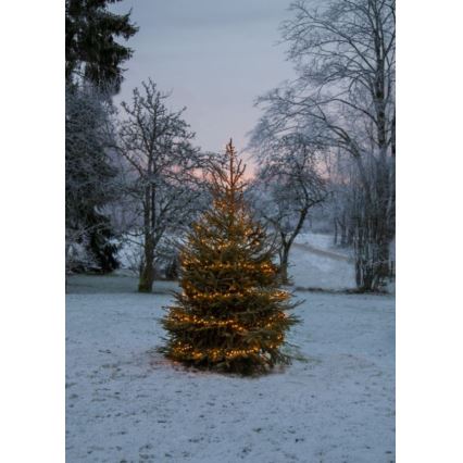 Eglo - Guirlande de noël d'extérieur 1200xLED 24m IP44 blanche chaude