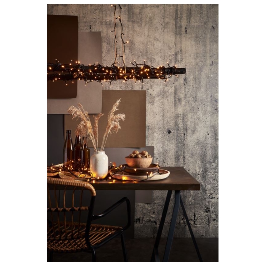 Eglo - Guirlande de noël d'extérieur 1200xLED 24m IP44 blanche chaude