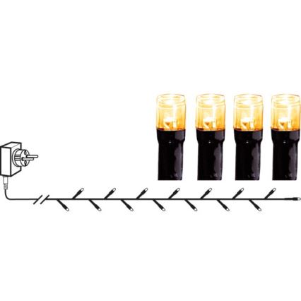 Eglo - LED-Weihnachtslichterkette für den Außenbereich 180xLED 17,6m IP44 warmweiβ