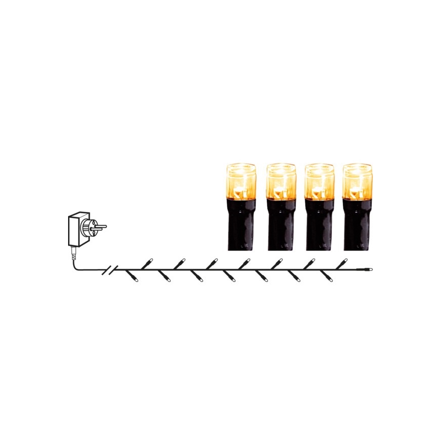 Eglo - LED-Weihnachtslichterkette für den Außenbereich 180xLED 17,6m IP44 warmweiβ