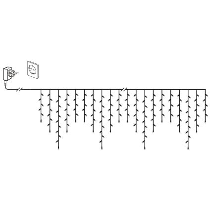 Eglo 410825 - Catena LED natalizia da esterno 960xLED/29x0,55m IP44 bianco caldo